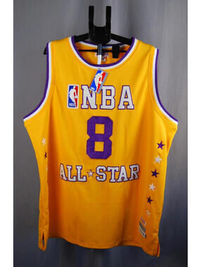 NWT Mitchell & Ness Kobe Bryant #8 All-Star Game Jersey Size sz 56 Gold Rare